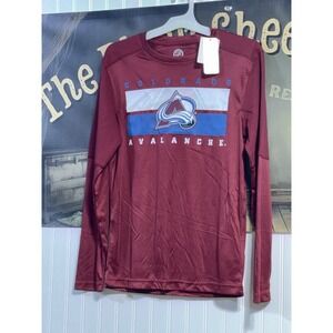 Official NHL Colorado Avalanche long sleeve performance rash guard NEW Men's L